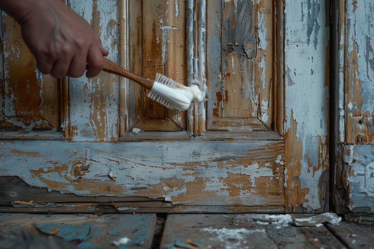 Comment le dentifrice, cet allié inattendu, peut restaurer la blancheur de vos portes jaunies